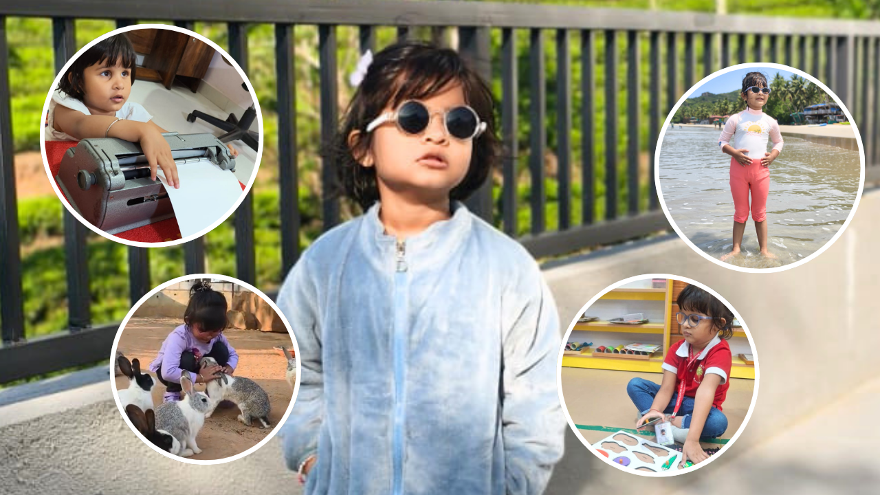 Aeny’s routine includes school, Braille, piano, abacus, cycling and karate, alongside regular play and exploration.<br>