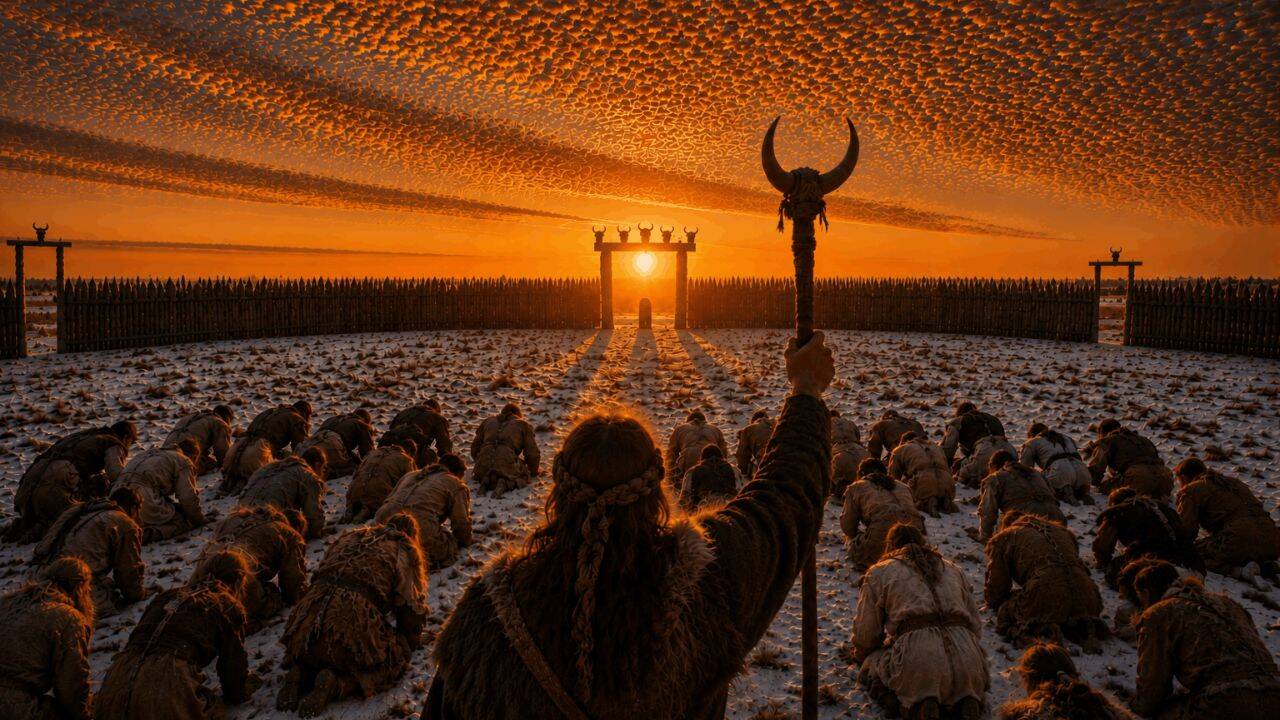 Prehistoric Chleby farmers tracking the Sun and the Moon