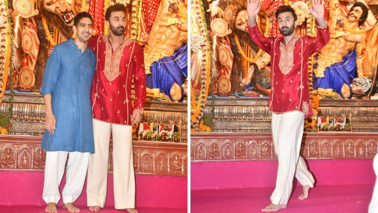 Ranbir Kapoor at Durga Pujo pandal ahead of Ramayana release (Image Credits ETimes)