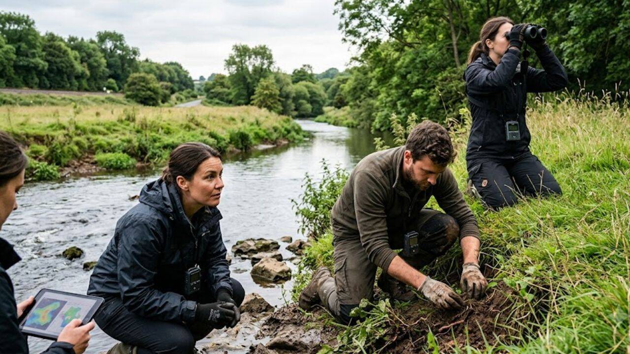 How volunteers experienced life as wild animals near the River Tone<br>
