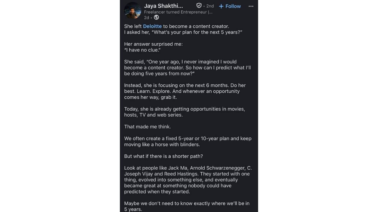 Woman quits ‘dream job’ at Deloitte to become content creator