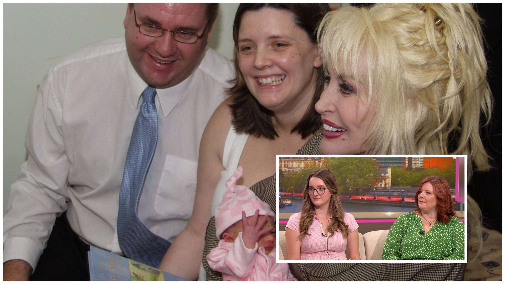 Emma Jarman’s mother Claire recalls Dolly Parton’s warmth and humility during the singer’s 2007 visit to Rotherham Hospital, where she cradled newborn Emma and welcomed her into the Imagination Library.