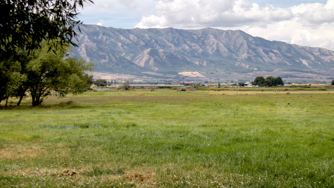 The Schiess property sits at the corner of 4000 South and 640 West in Nibley, an area where development has been advancing<br>