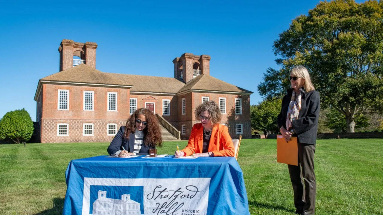At a historic Virginia plantation linked to the Lee family<br>
