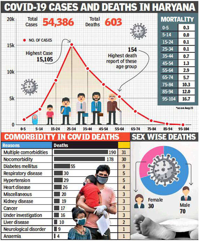 Covid 19 In Haryana Over 66 Deaths In Age Group From 45 To 74 Years Chandigarh News Times Of India Covid 19 In Haryana Over 66 Deaths In Age Group From 45 To 74 Years Chandigarh News Times Of India