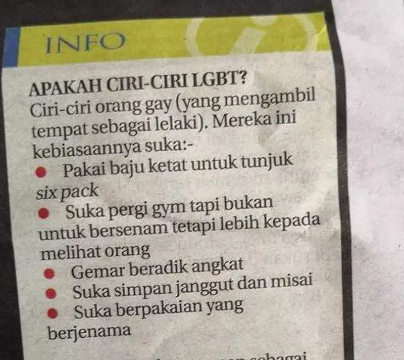 Spot A Gay List In Malaysian Tabloid Sinar Harian Sparks Outrage Times Of India