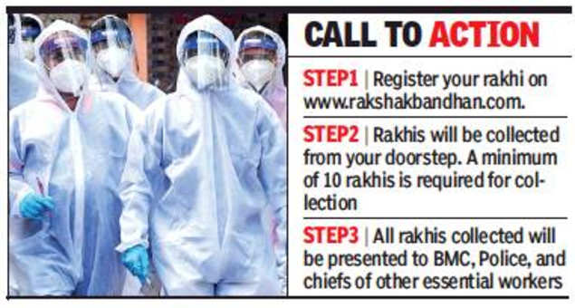 Mumbai Honour Rakshaks In Khaki Scrubs This Raksha Bandhan Mumbai News Times Of India