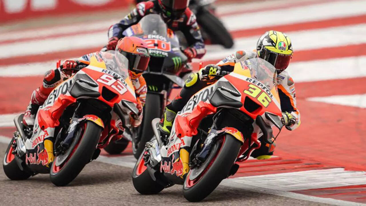 HRC bikes at Indian GP