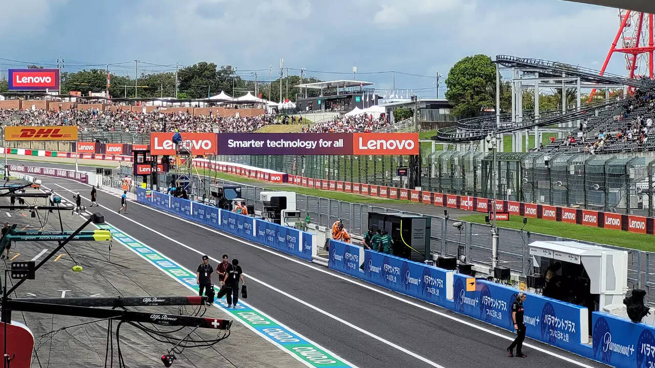 Lenovo banner at Suzuka
