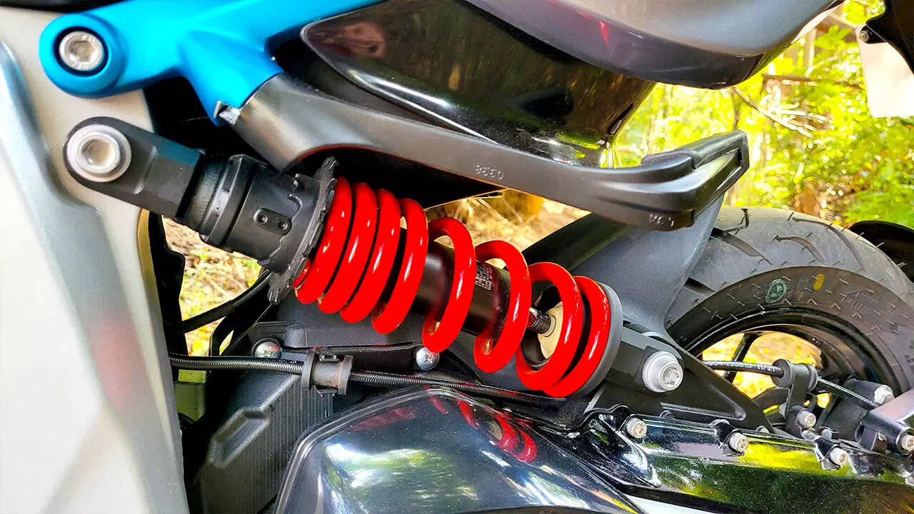 TVS X rear suspension