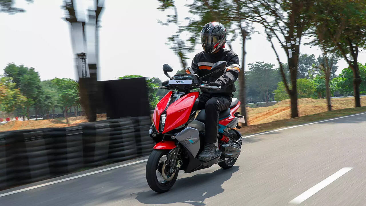 TVS X riding