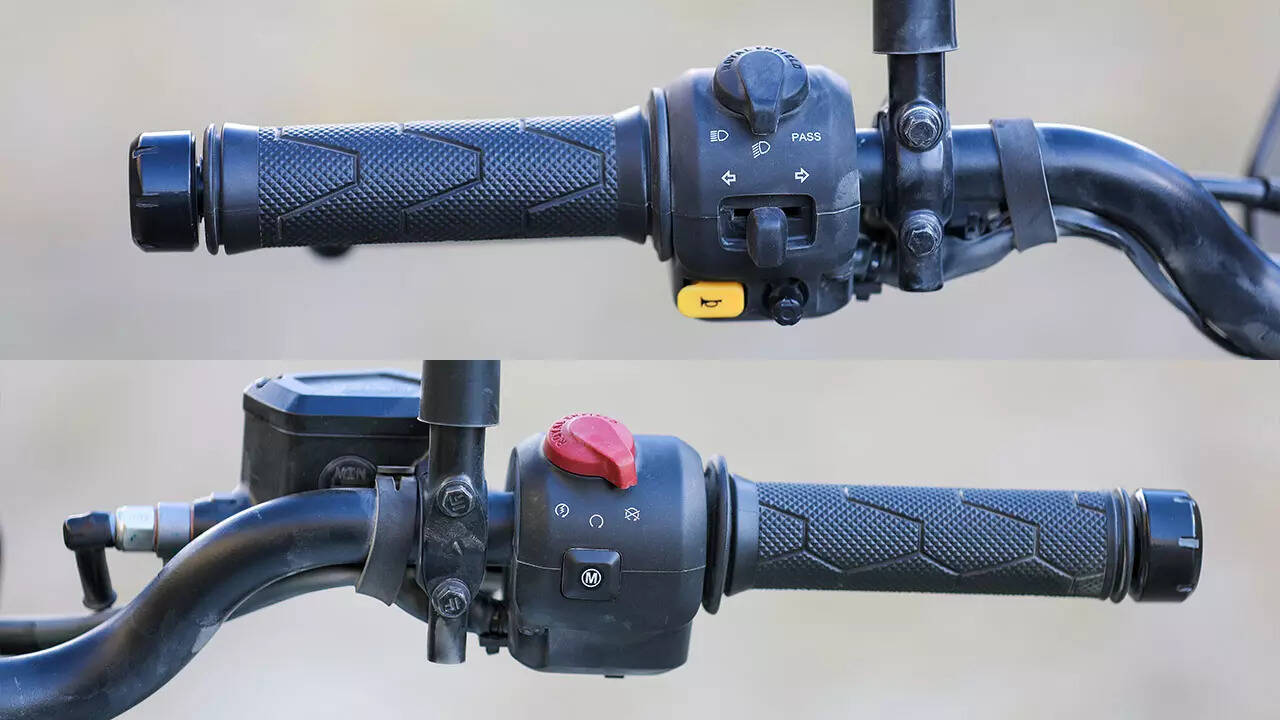 Himalayan 450 handlebar controls