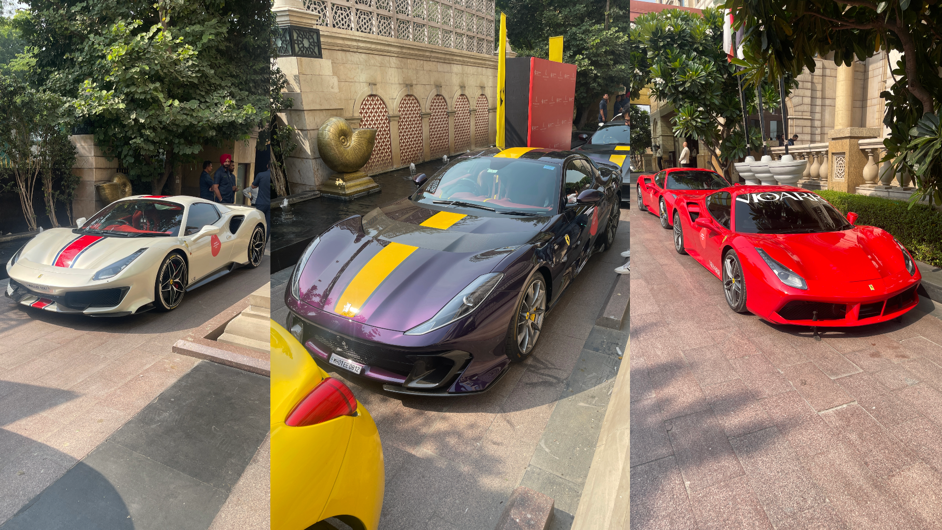 (Left) 458 Speciale - (Centre) 812 Competizione - (Right) 458
