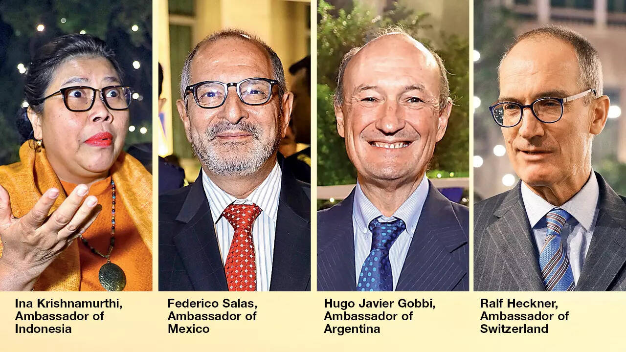 Diplomats at the event