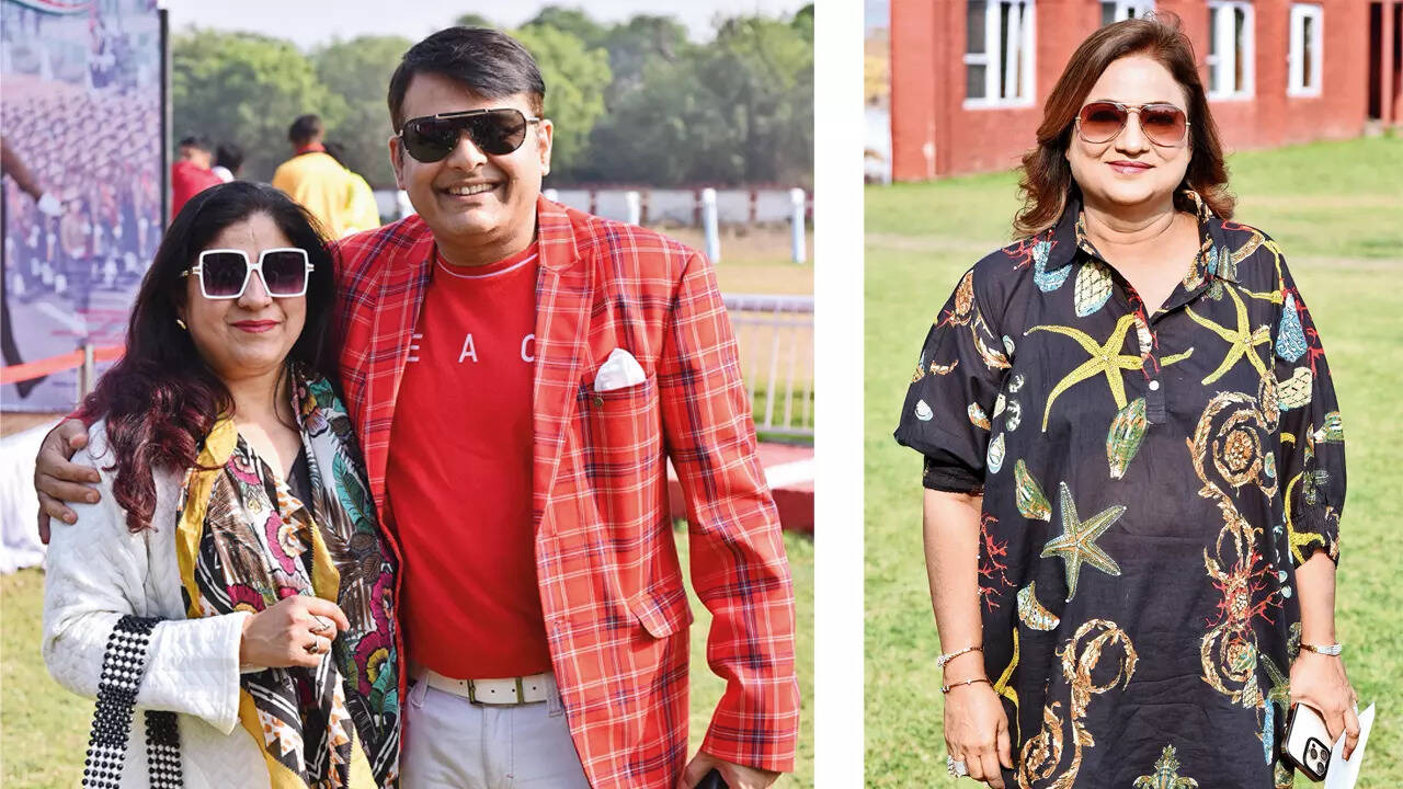 (L) Charu and Sanjeev Sarin (R) Dr Manjula Goswami