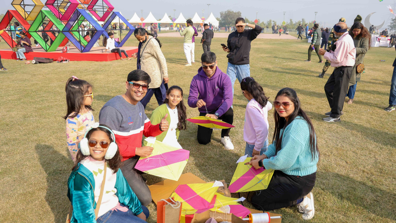 Visitors enjoyed kite-flying session at the festival