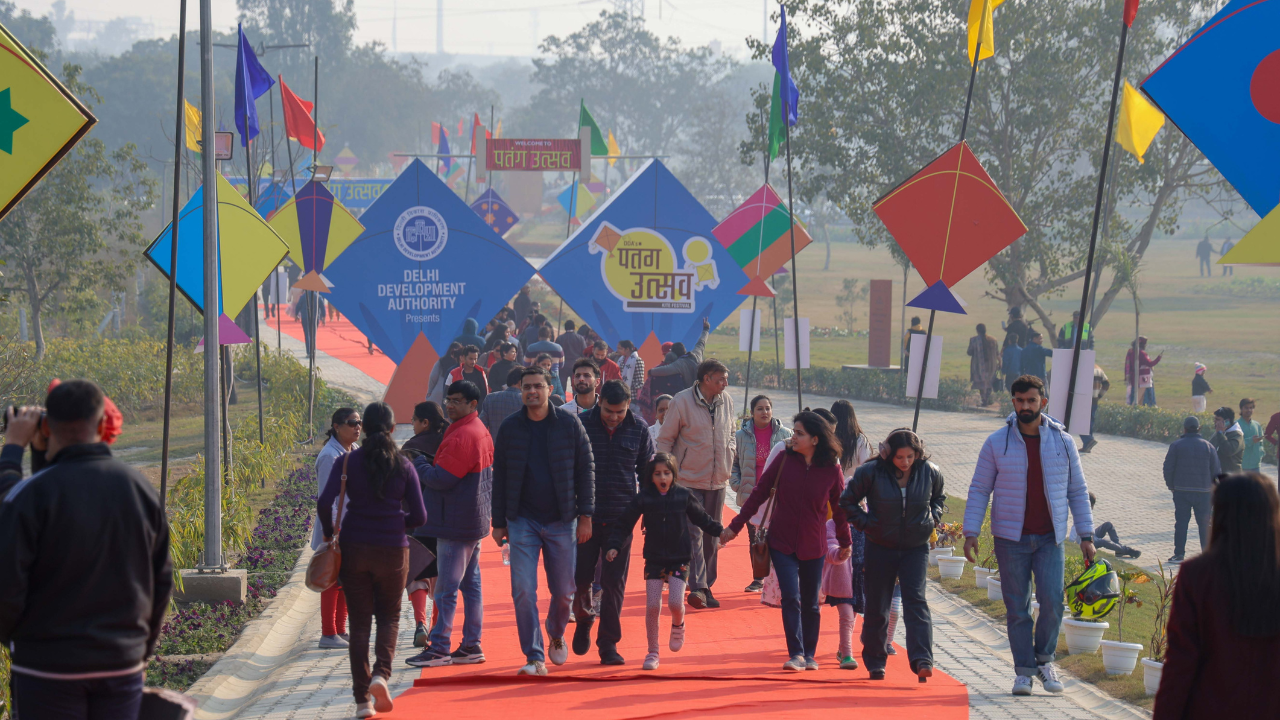 The two-day kite festival was organised by DDA