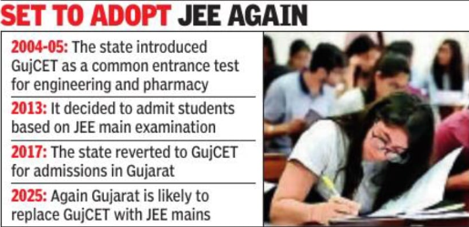 JEE likely to replace GujCET from next year