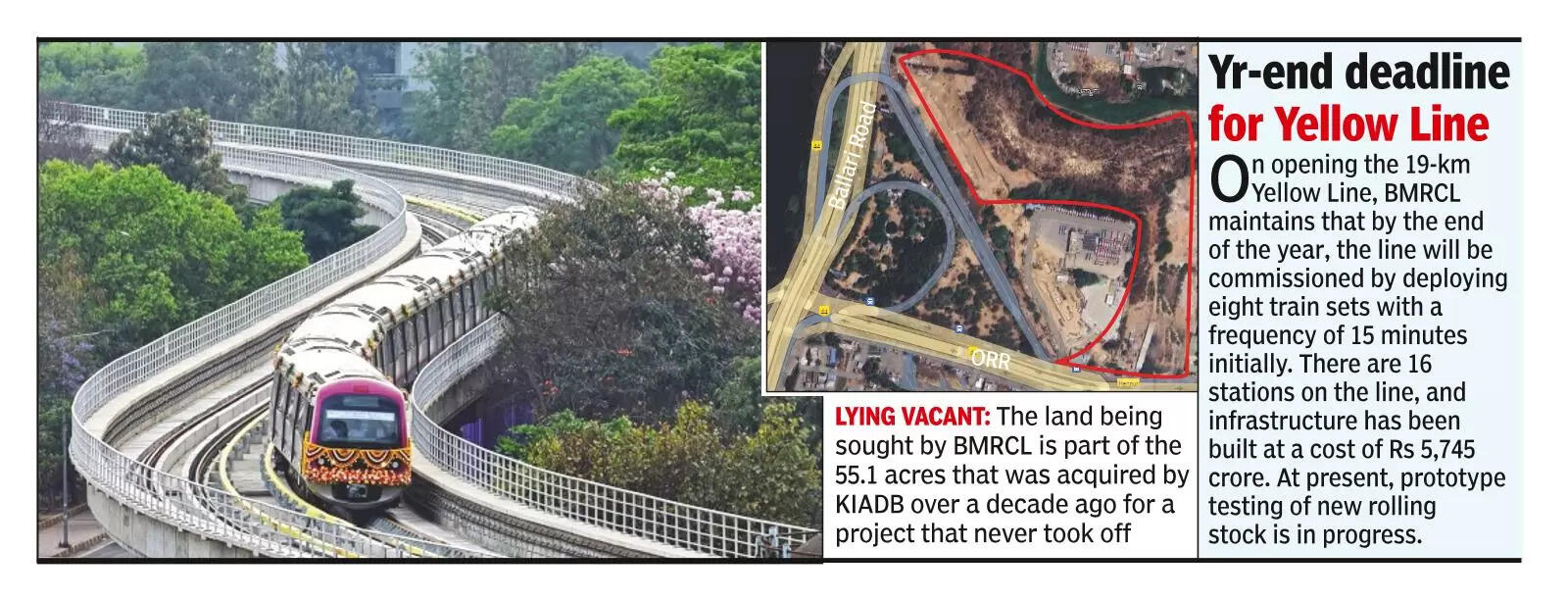 Metro seeks 45 acres of KIADB land at Hebbal to build transport hub