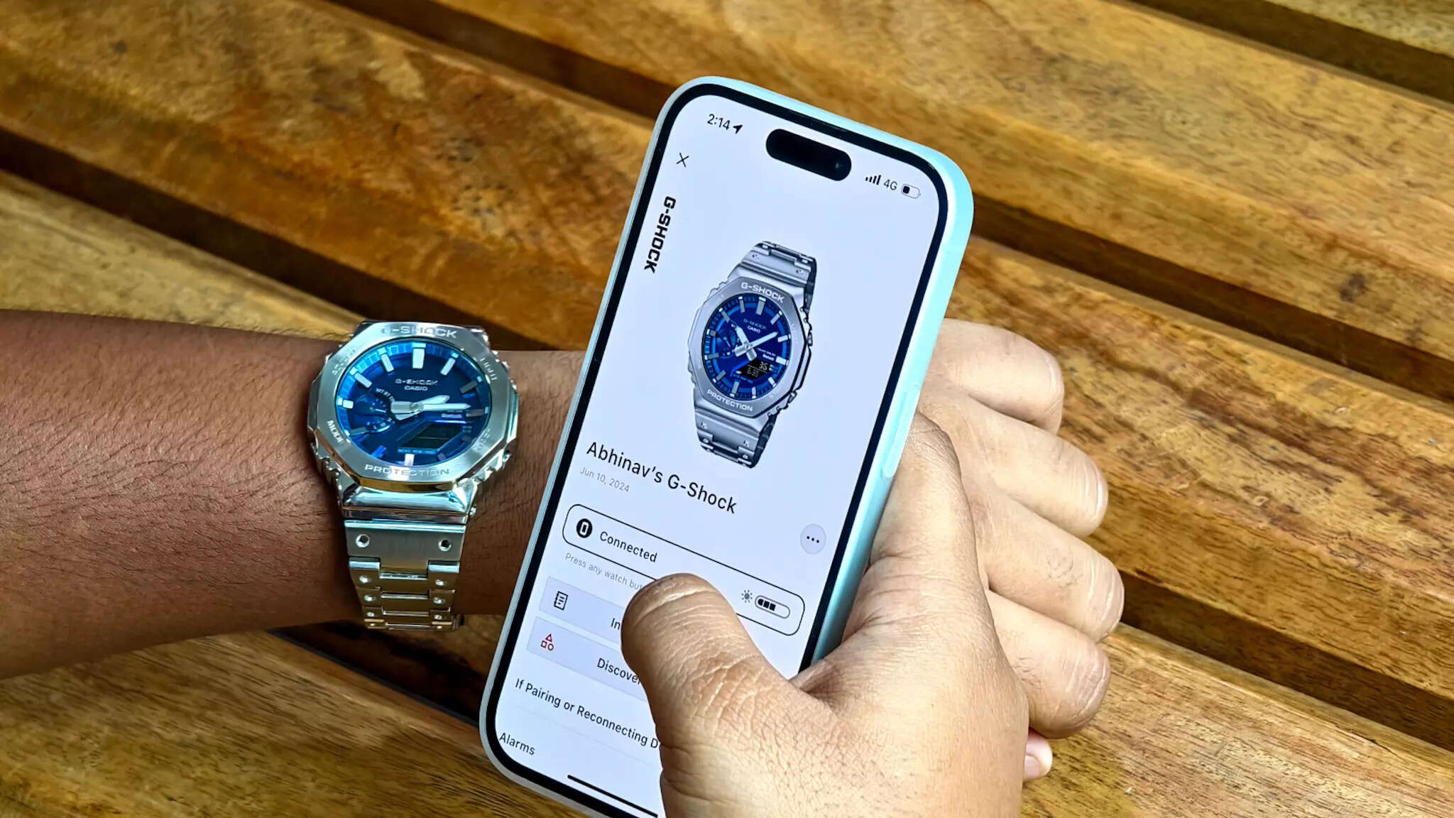 Casio Watches' app opens up a whole new smart for the GM-B2100AD-2A