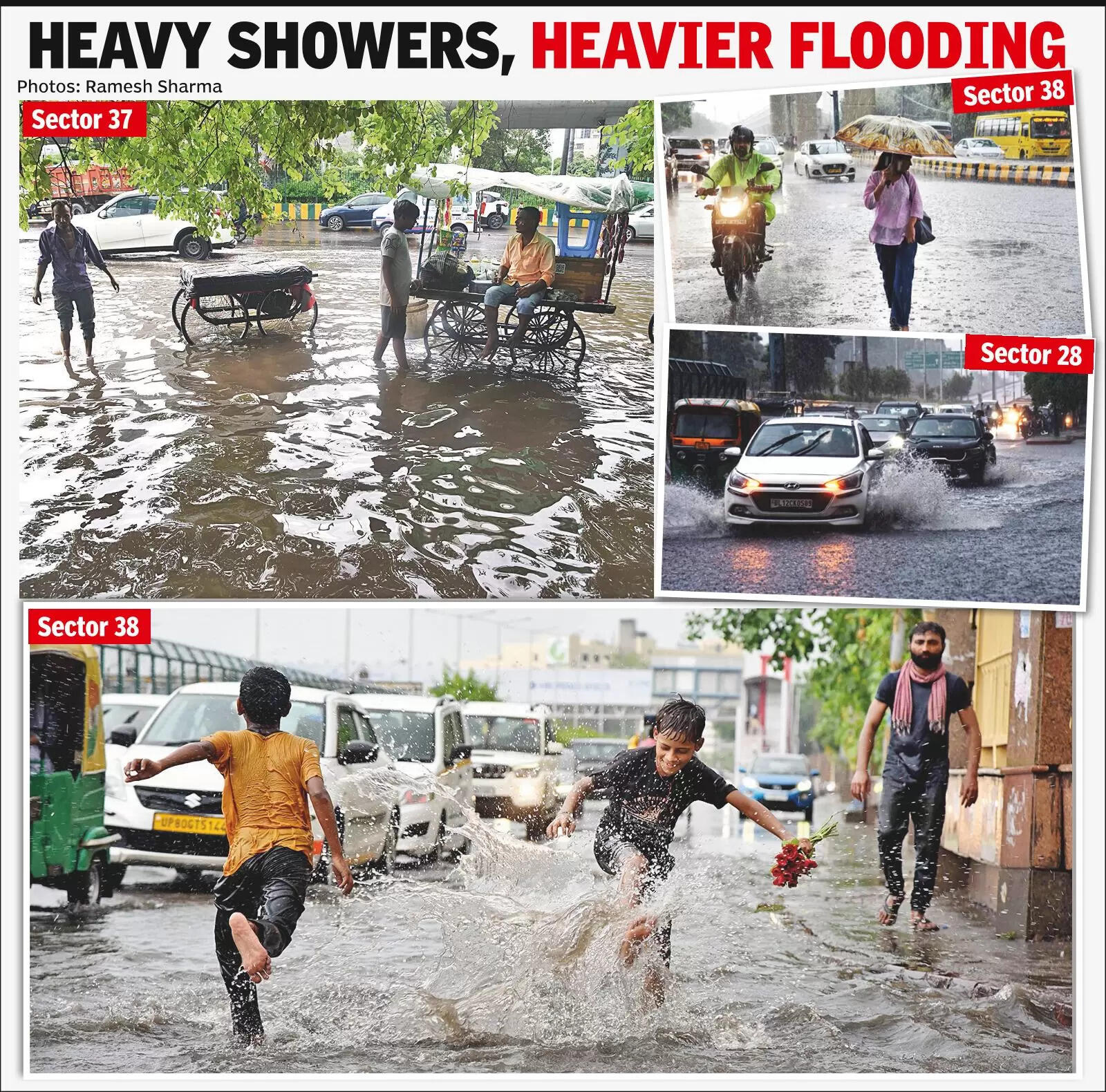 Blocked sewers, overflowing drains lead to waterlogging