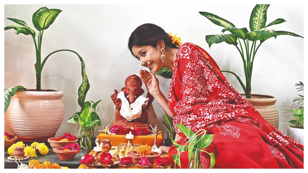 Kinjal prayed for her new beginnings in this year