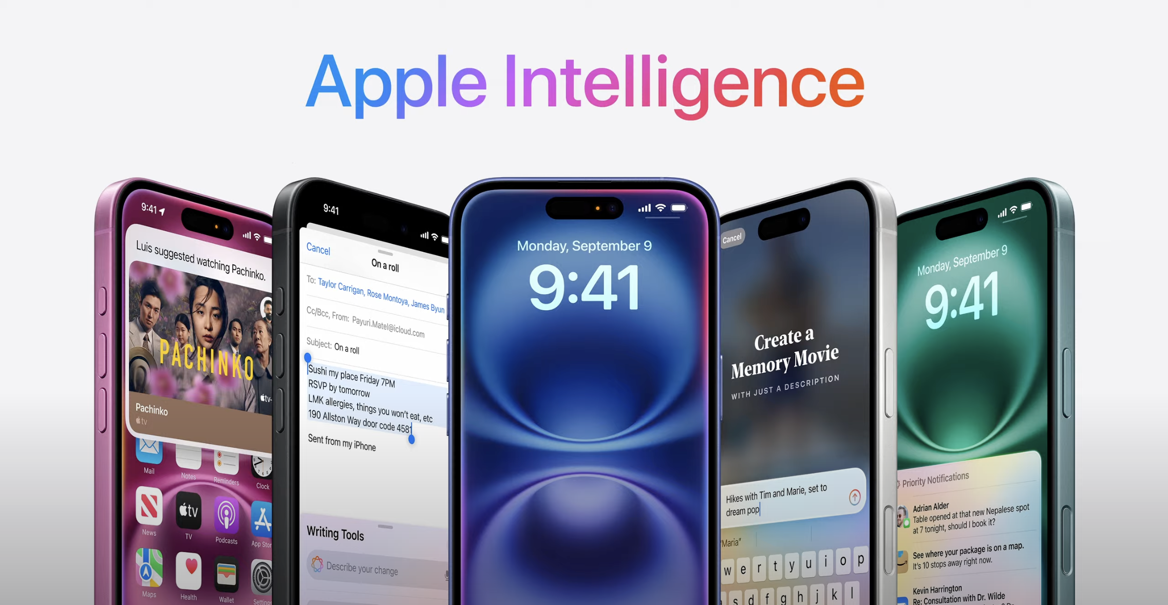 Apple Intelligence in all iPhone 16 models