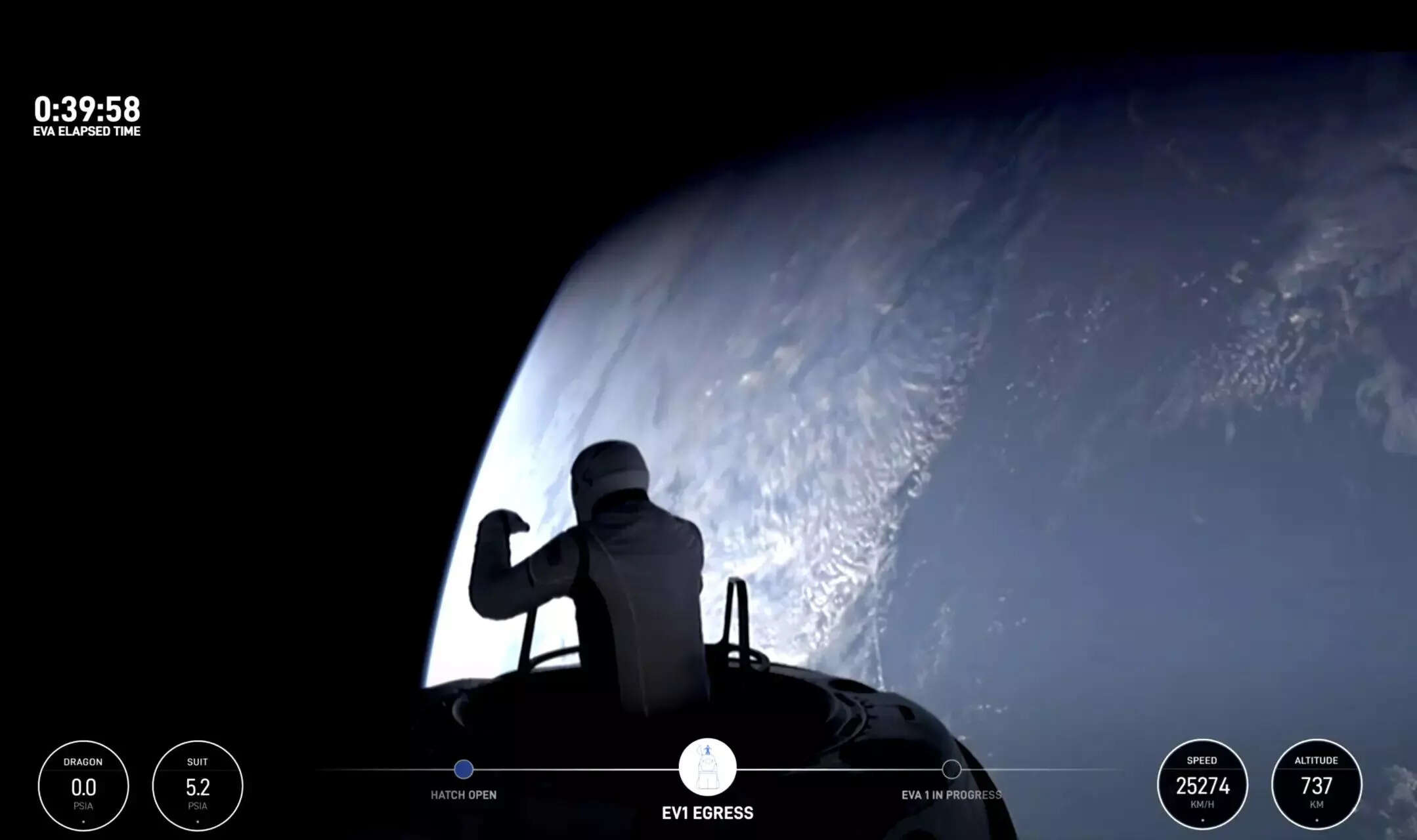 Tech billionaire pulls off first private spacewalk high above Earth (1).