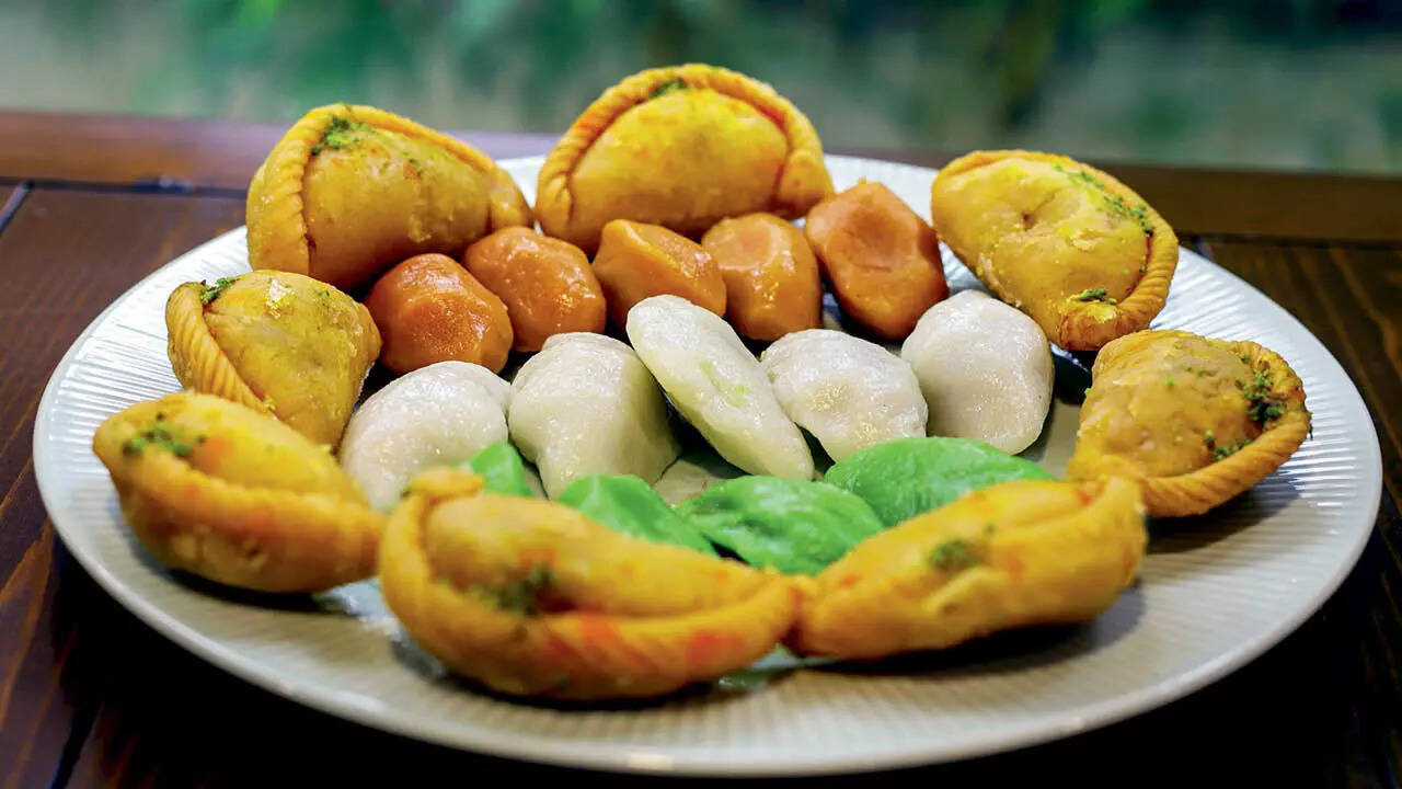 Songpyeon resembles Indian desserts like gujiya and modak