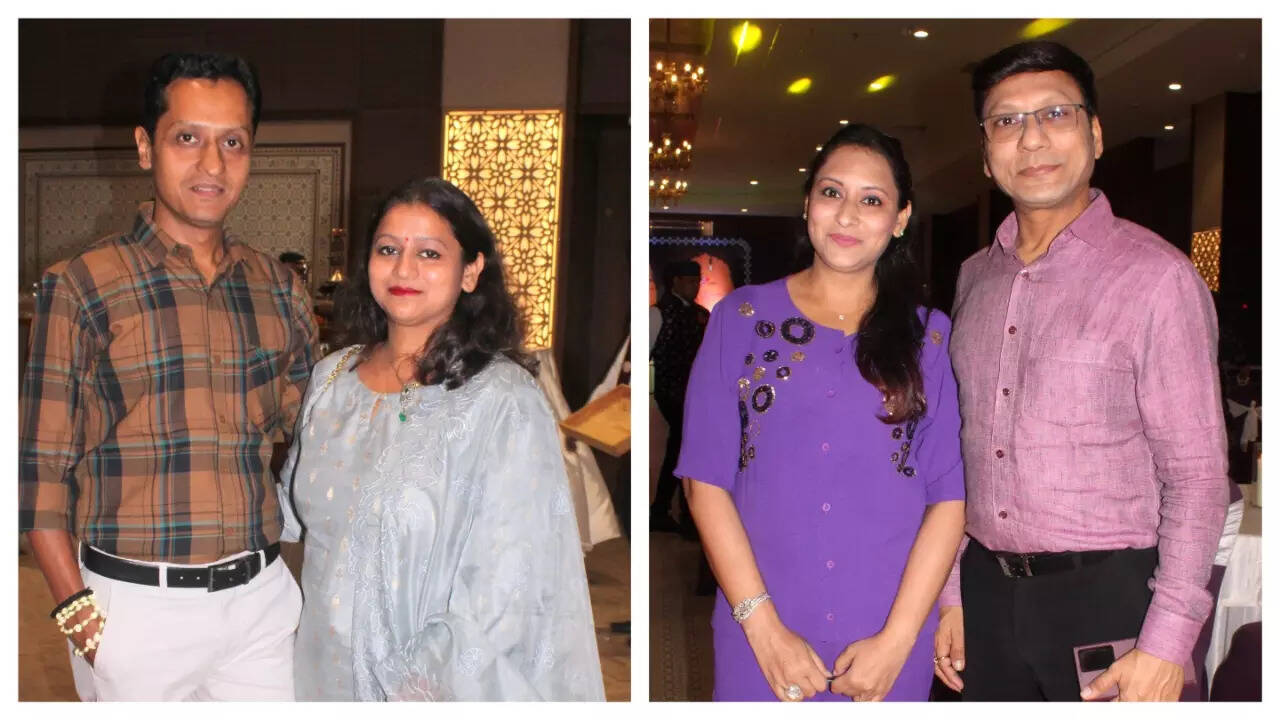 (L) Kaushal and Saloni (R) Manisha Agrawal and Arun Agrawal
