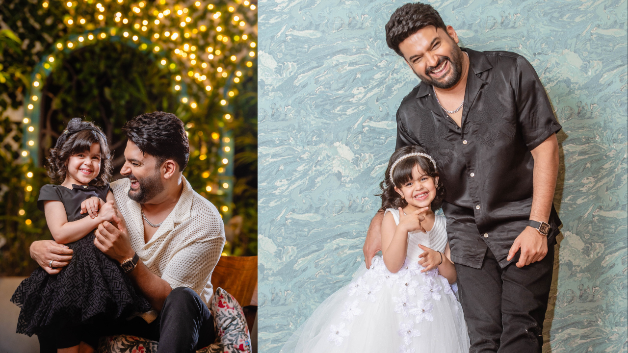 ​Kapil Sharma with his daughter Anayra Sharma