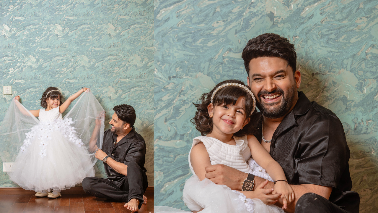 ​Kapil Sharma with his daughter Anayra Sharma ​