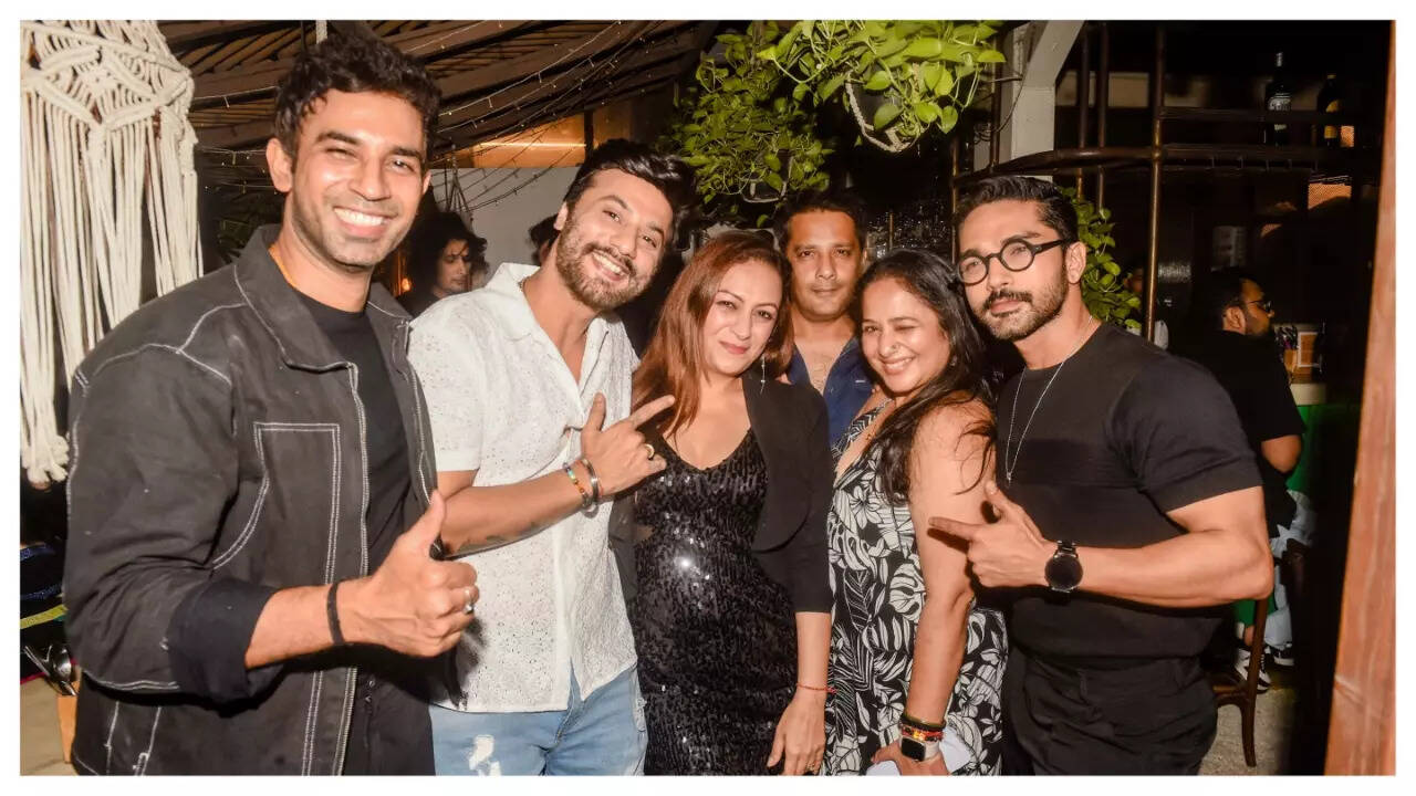 TV actors have a blast at Munisha Khatwani’s birthday bash - Times of India