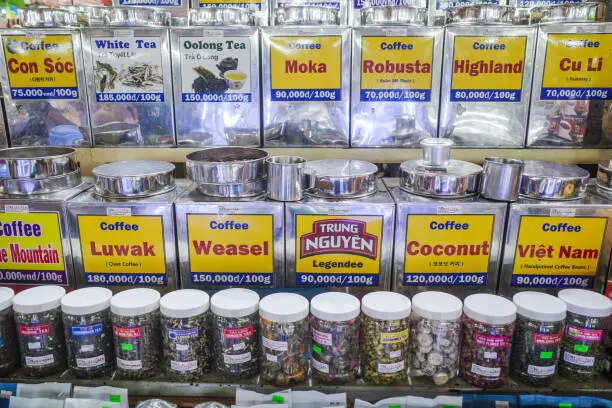 Ben Than Market in Ho Chi Minh City is great for buying coffee beans