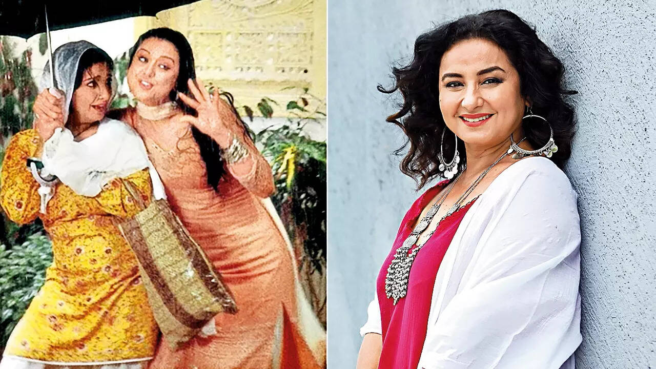 Divya Dutta (left) as Shabbo in with Preity Zinta in Veer Zaara (2004)