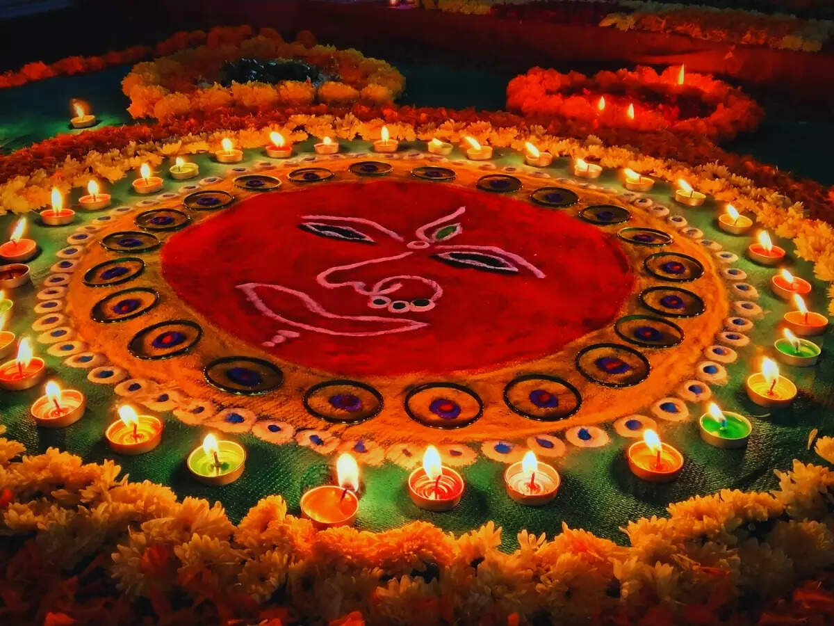 Navratri Rangoli, Navratri Decorations