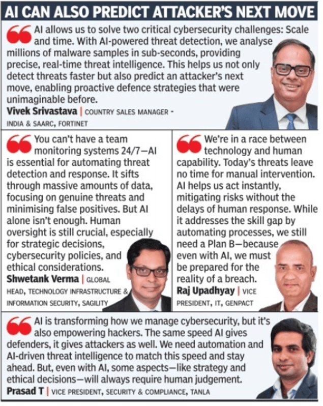 AI can also predict attacker's next move