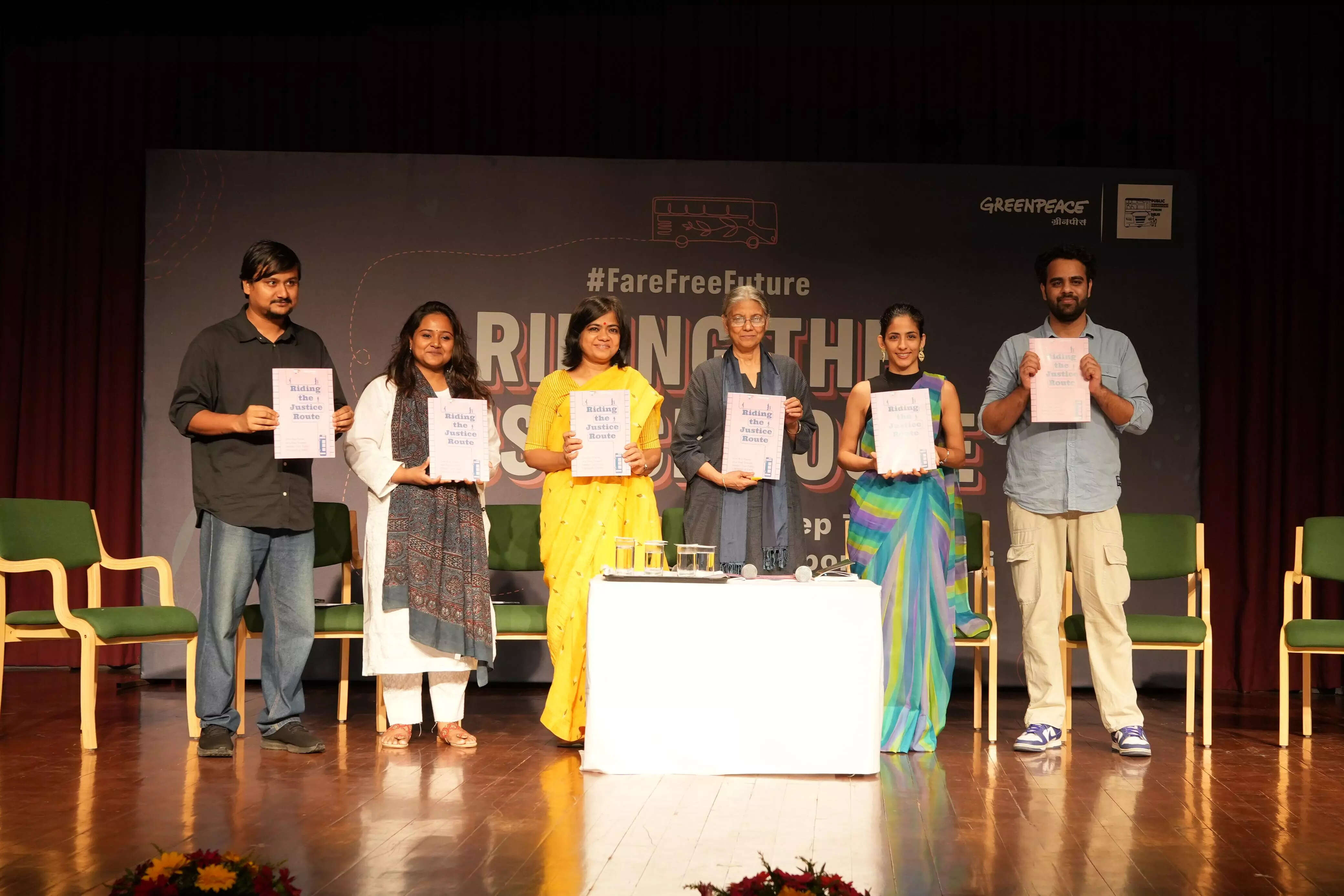 The report, titled, Riding the Justice Route; Free Bus Travel as a Step Towards Gender- Just Public Transport in Delhi, was unveiled at Triveni Kala Sangam today