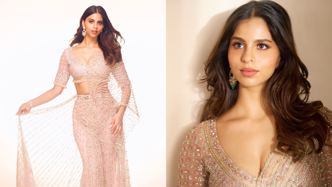 Suhana in shimmer lehenga