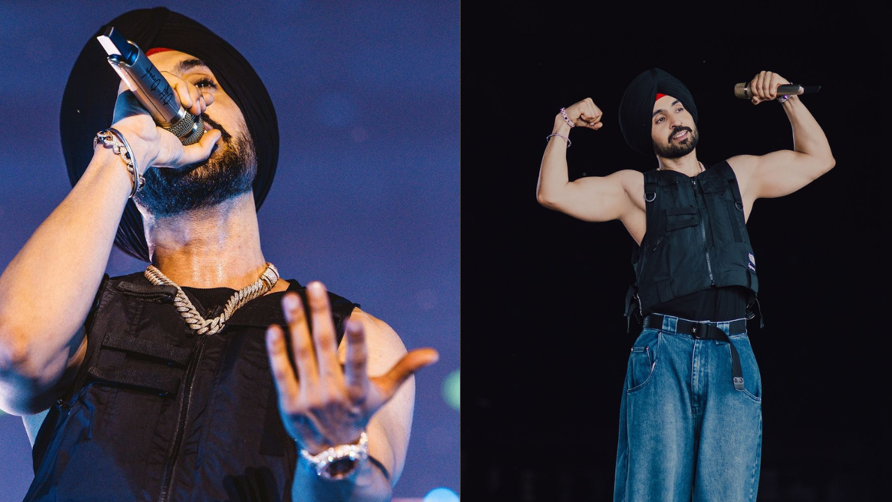 Diljit Dosanjh performing in Delhi