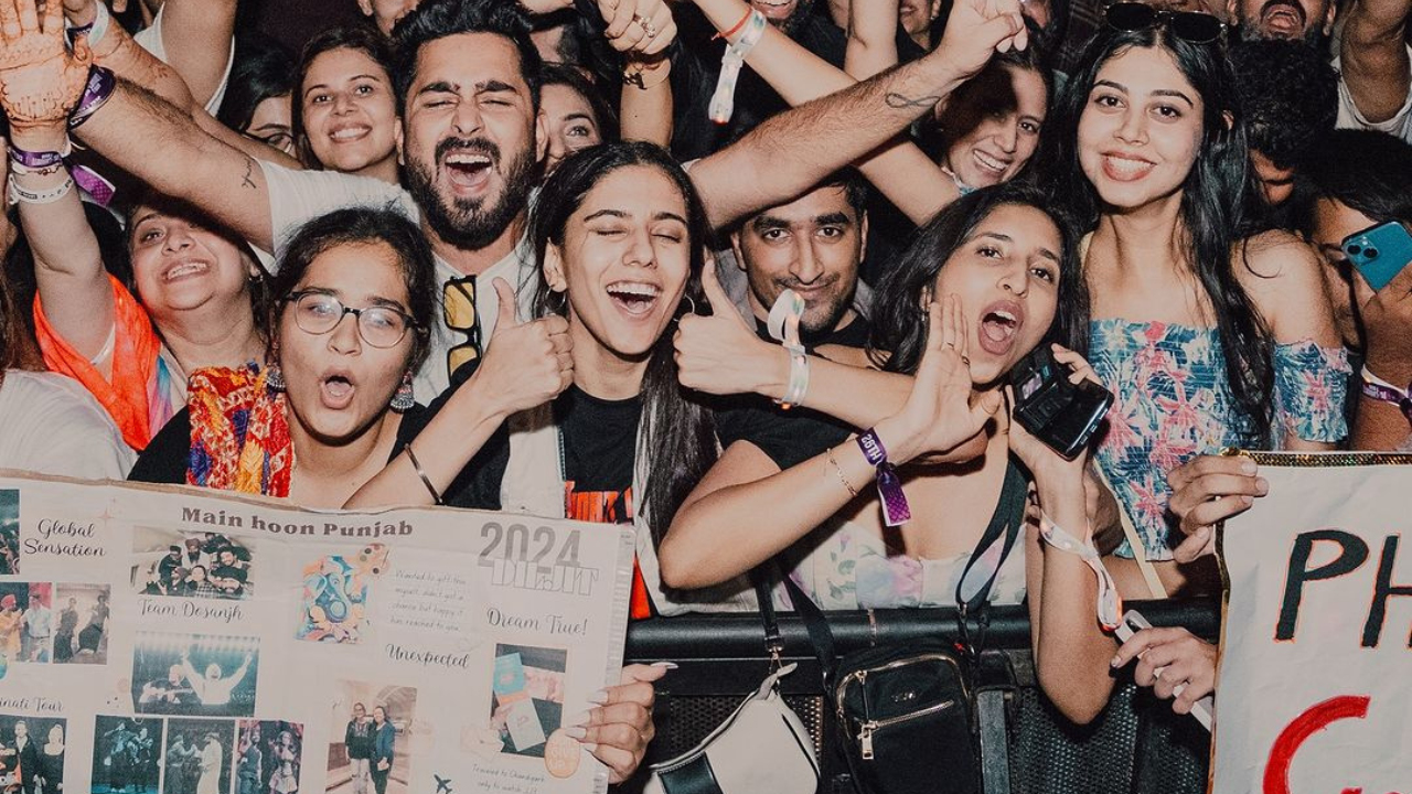 Fans enjoying the concert