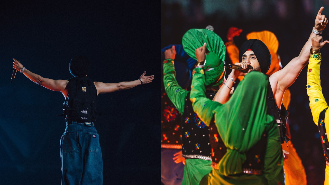 Diljit performing in Delhi