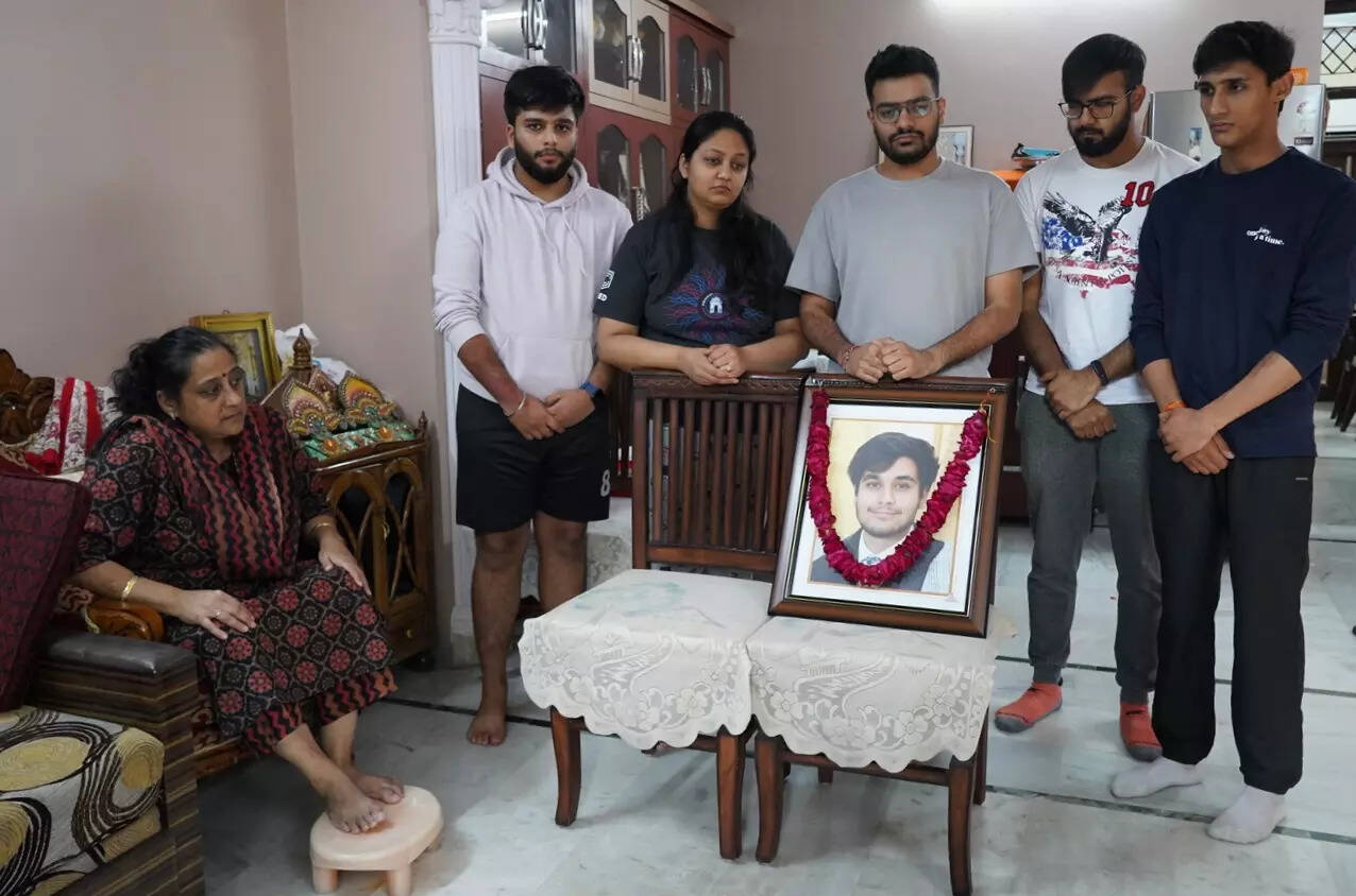 Priyanshu Jain's family