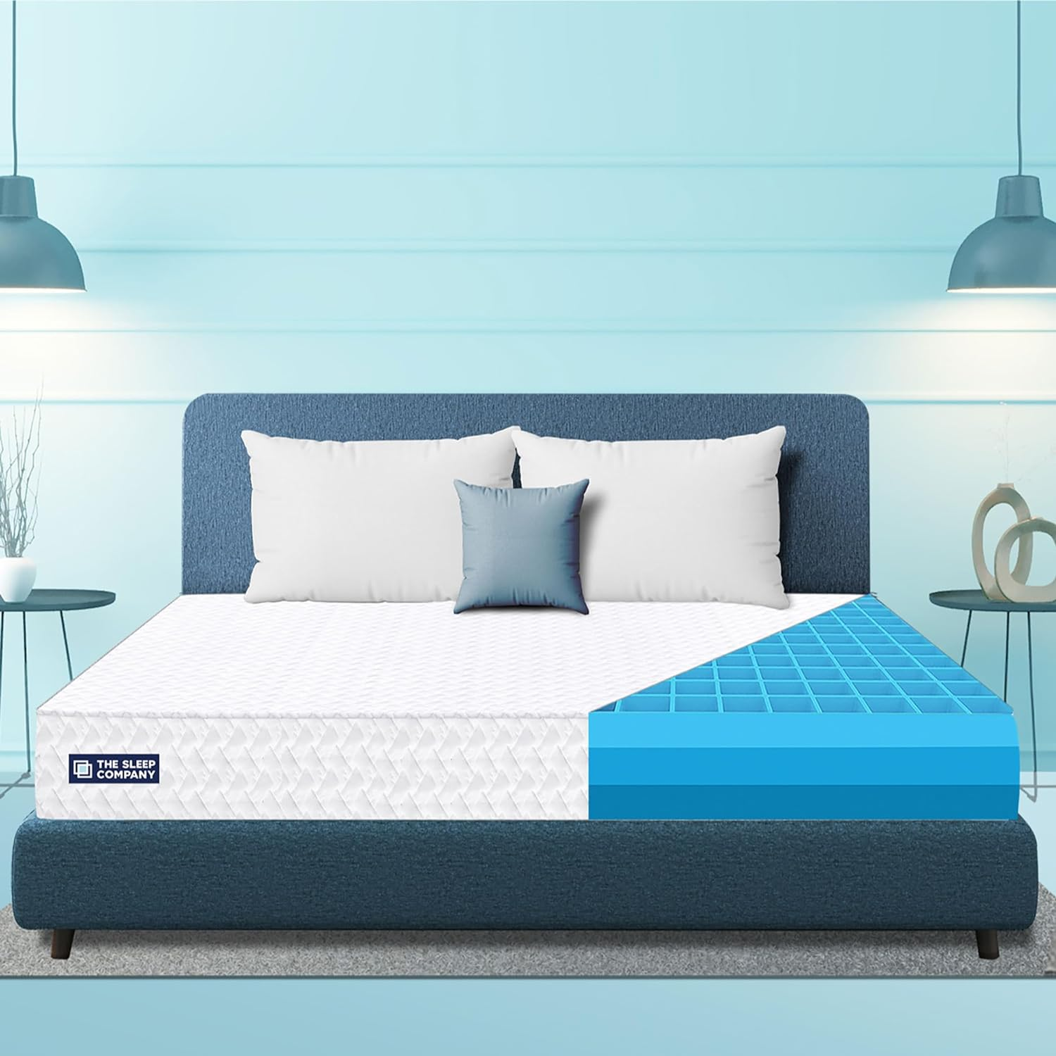The Sleep Company SmartGRID Ortho Mattress King Size (75x72x6 Inches)