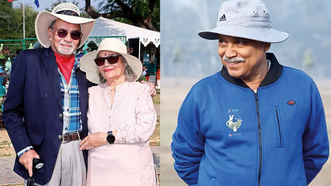 (L) Col Umesh and Leela Bhargav (R) Lt Gen Dushyant Singh
