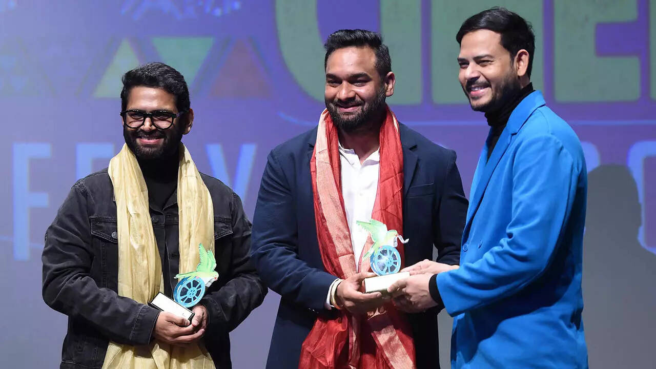 Sharib Hashmi, ​Anuj Tyagi, Jitendra Mishra Festival Director of the Smile International Film Festival for Children and Youth (SIFFCY)​