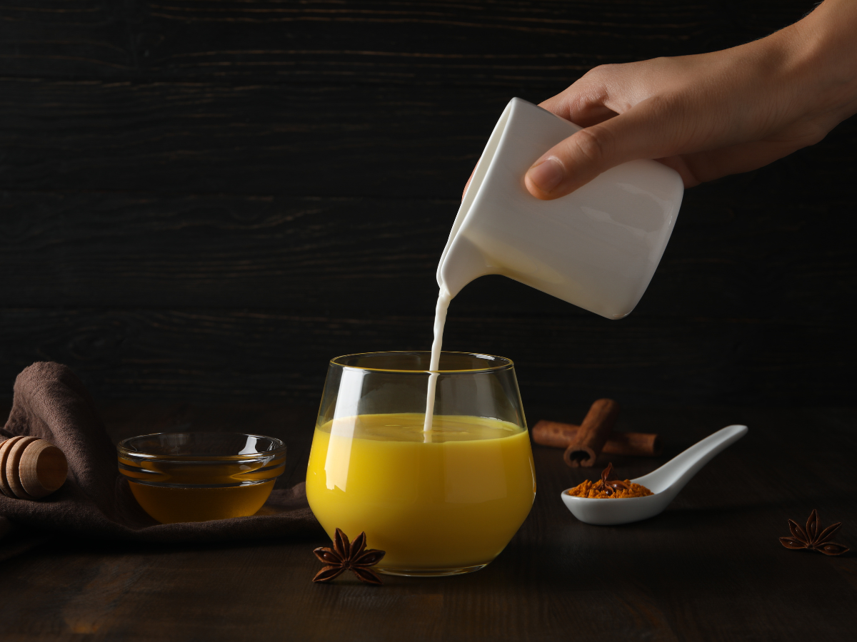 Warm turmeric milk