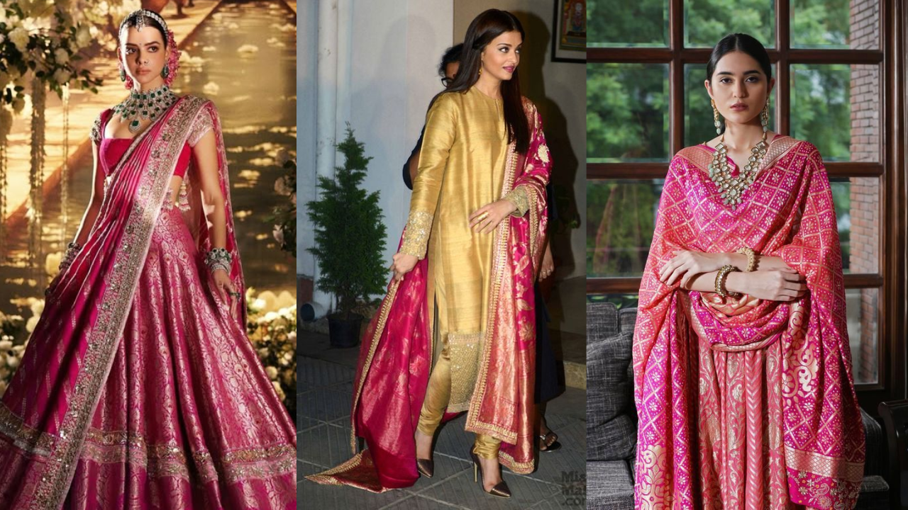 Drape your Banarasi dupatta in these ways