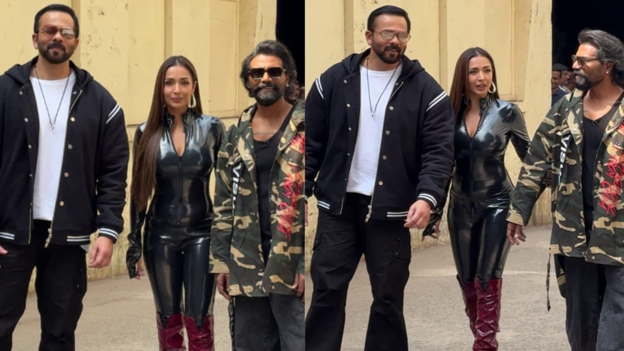 Malaika in latex bodysuit