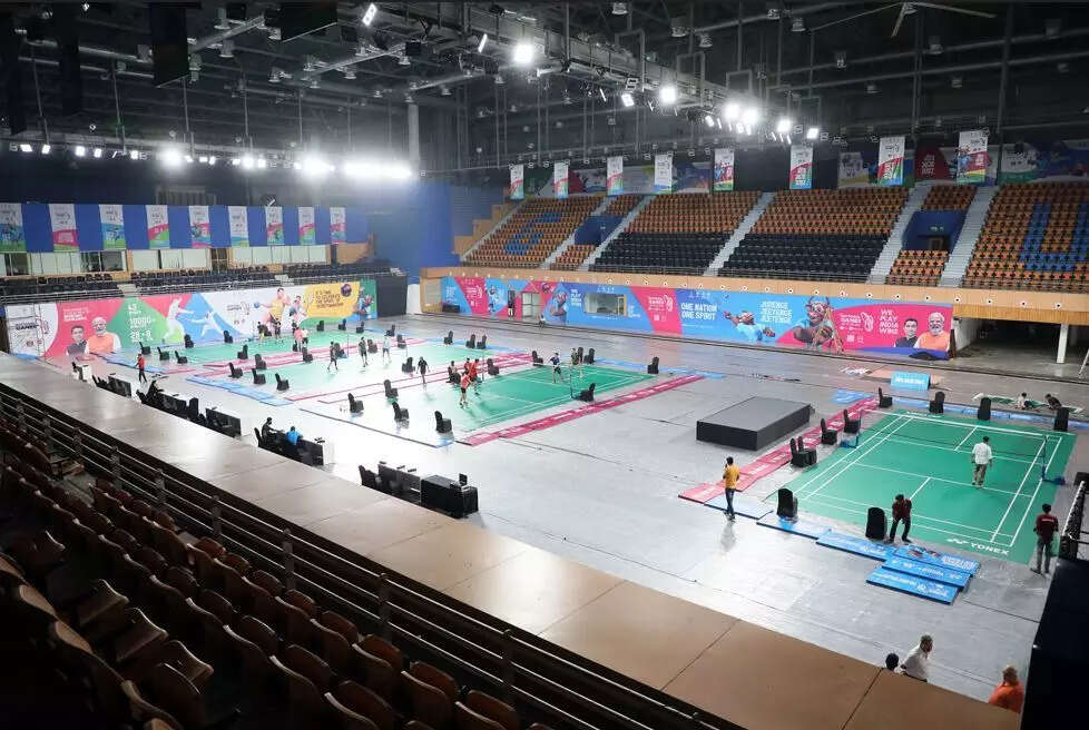 BADMINTON_PRACTICE_SHYAMAPRASAD_MUKHERJEE_37TH_NATIONAL_GAMES_17_10_2023_13